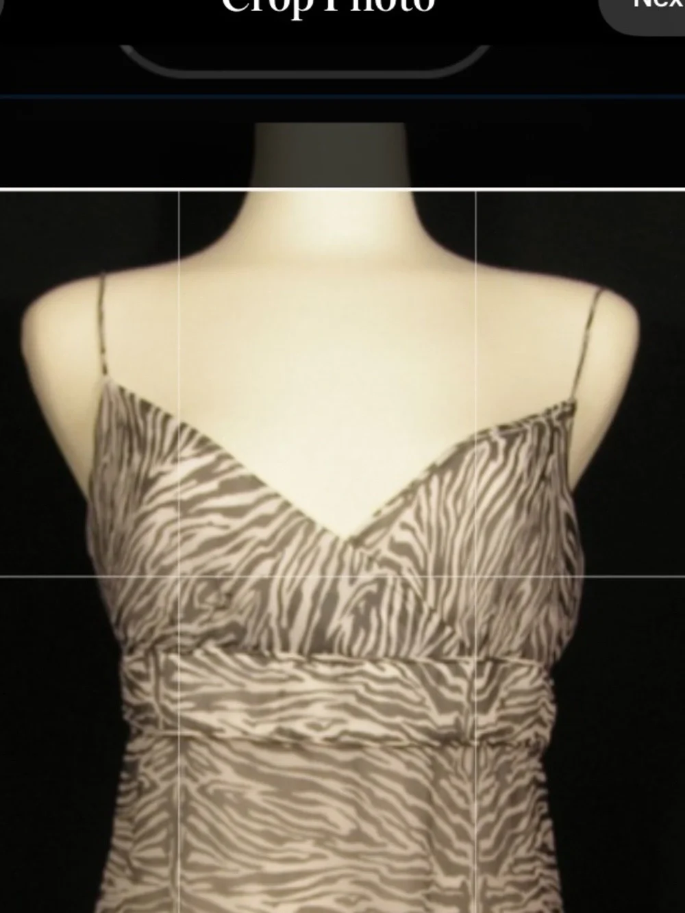J CREW ANIMAL PRINTED 100% SILK New With Tags Zebra crinkle surplus crossover 6
